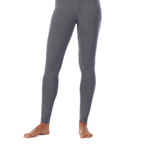 Cuddl Duds soft wear stretch high waist leggings in grey - Picture 1 of 3
